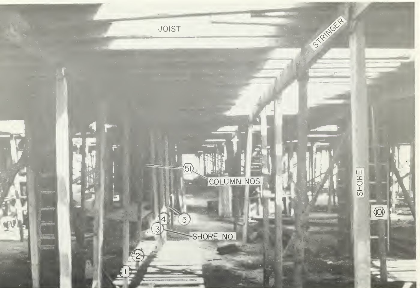Formwork in sections 1 and 2 of the 24th storey, looking east, from the report